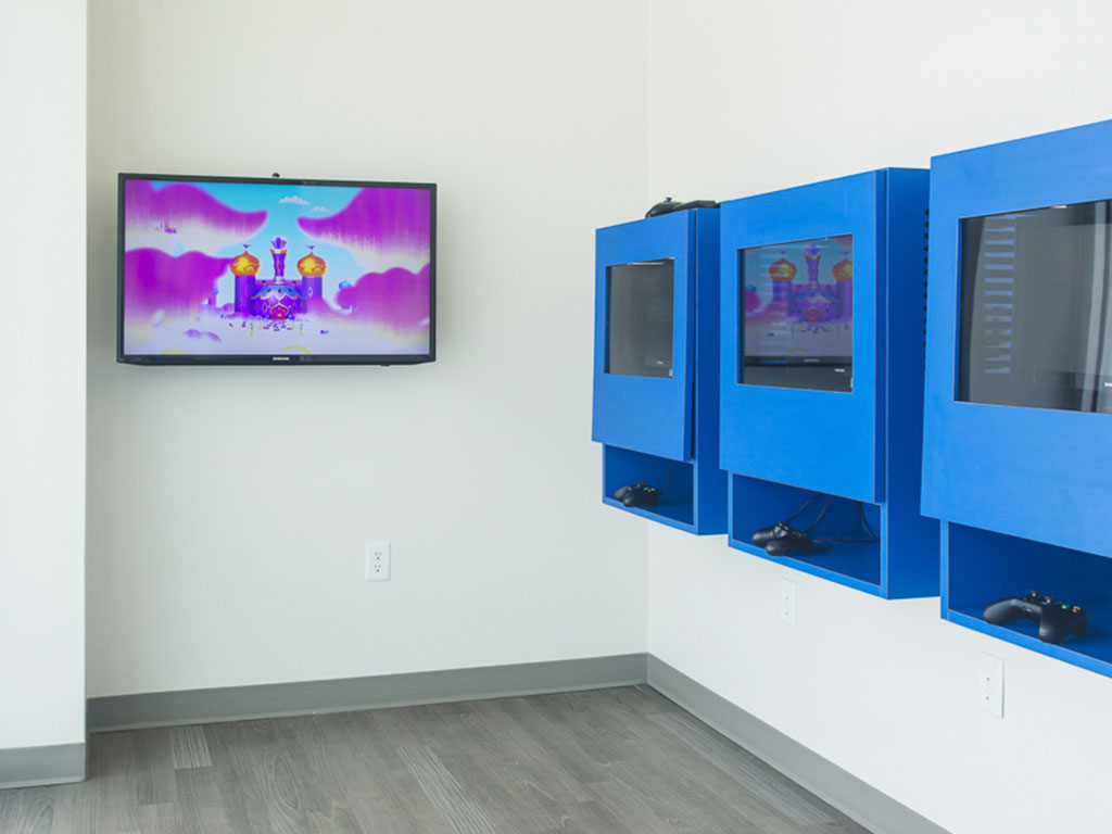 The game room for children at Villa Dental